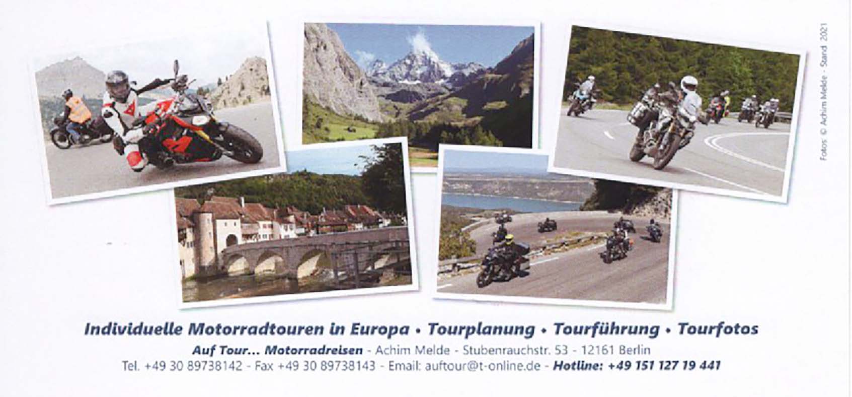 Auf Tour Motorradreisen - Flyer 2